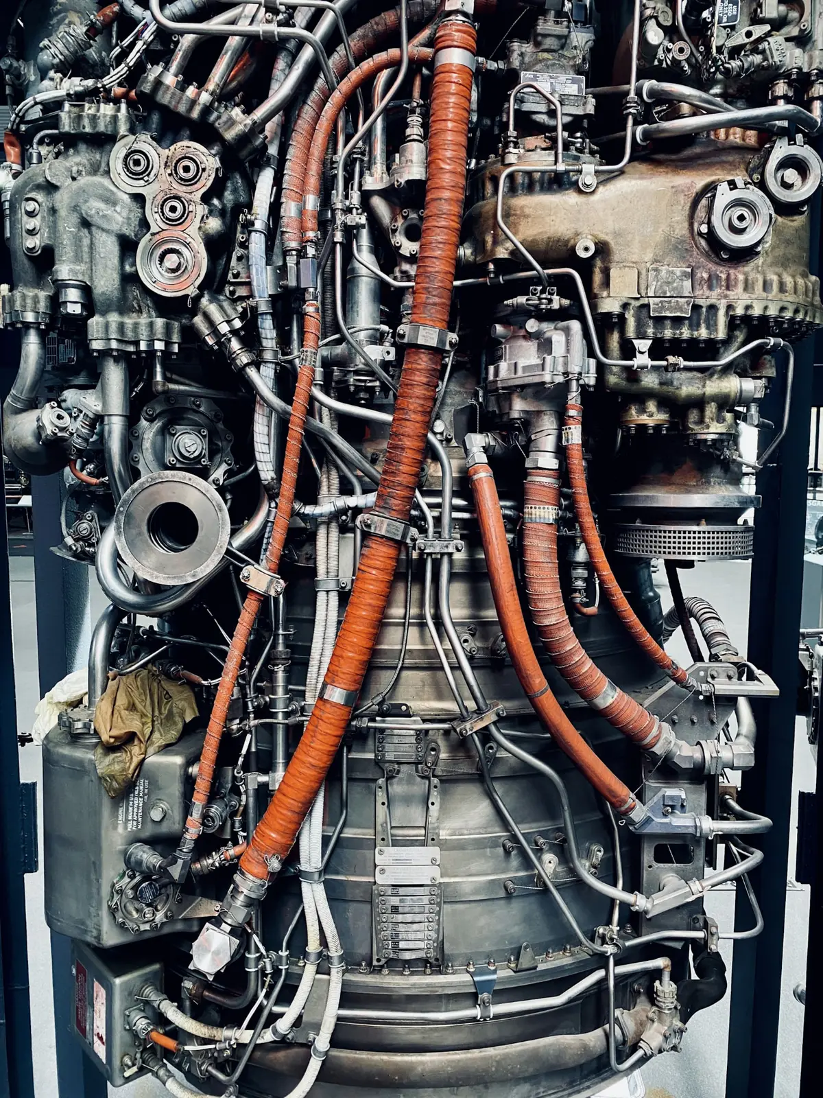 Turbine and instrumentation on an industrial power unit