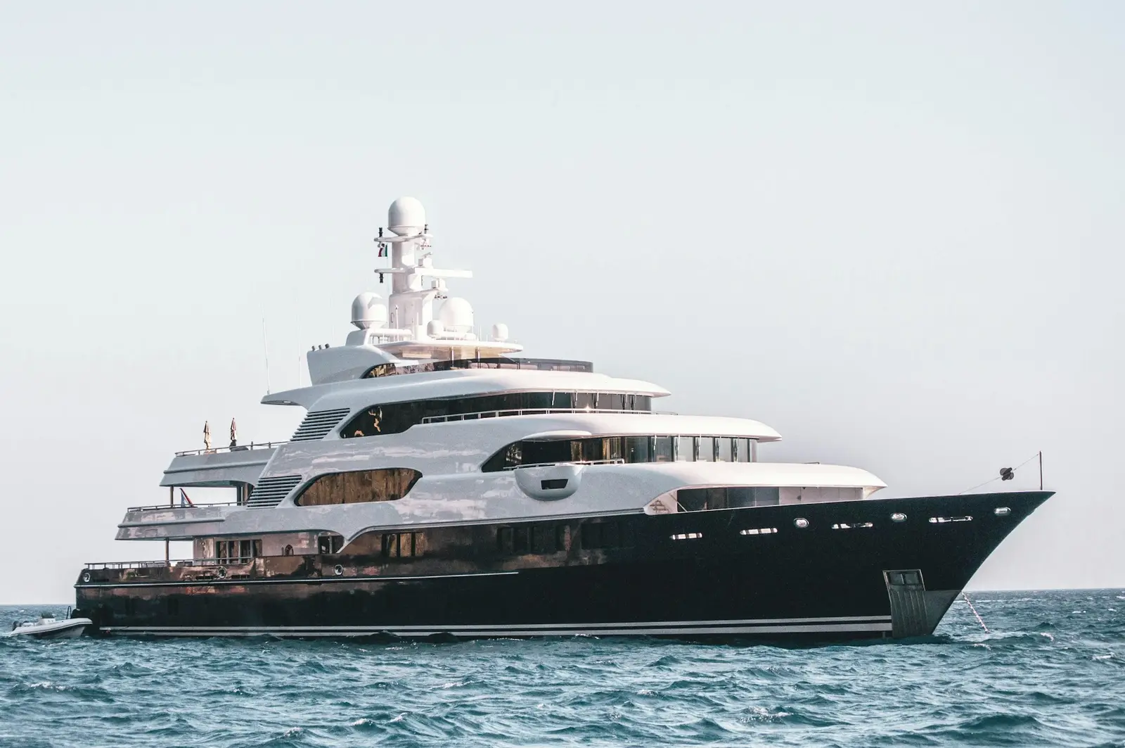 Motor yacht at the quay during a Mora Engine service call on the Turkish coast